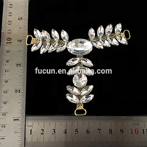 wholesale metal alloyed silver plated crystal shoes accessories buckle