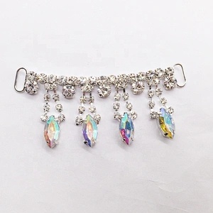 Wholesale decorative swimwear rhinestone ab crystal rhinestone bikini connector