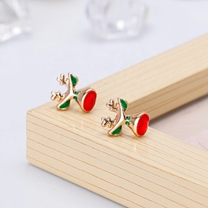 2018 Christmas Festival Jewelry Cute Reindeer  Stud Earrings