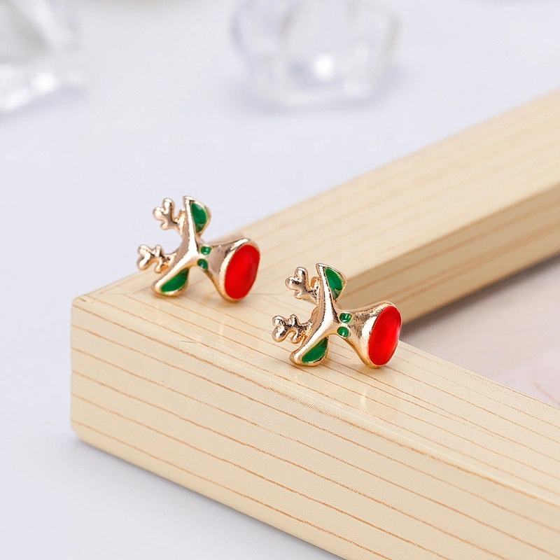 2018 Christmas Festival Jewelry Cute Reindeer  Stud Earrings