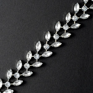 Silver Crystal Mesh Wrap Roll Rhinestone Crystal Ribbon Blanket Lace Trim Wedding Decoration