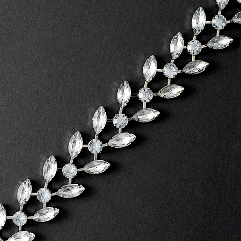 Silver Crystal Mesh Wrap Roll Rhinestone Crystal Ribbon Blanket Lace Trim Wedding Decoration
