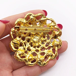 Hot Selling  high quality shinny rhinestone vintage brooch pin
