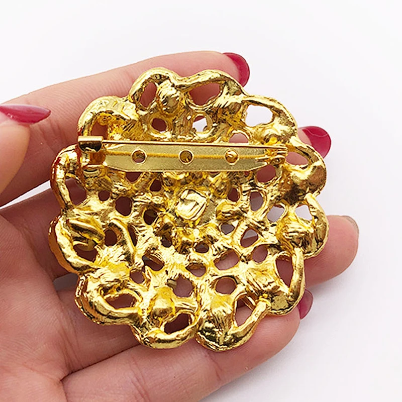 Hot Selling  high quality shinny rhinestone vintage brooch pin