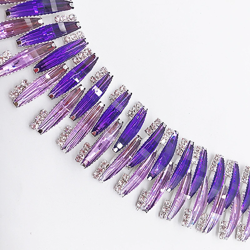 Hot Sale Fashion Rhinestone Trimming for  Bridal Dress Decoration