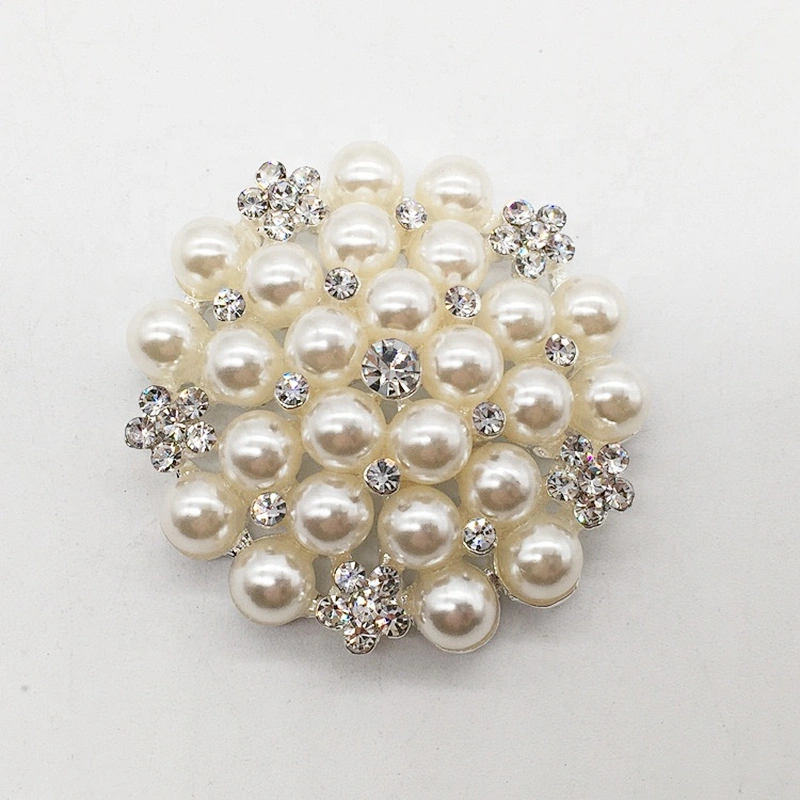 ladies women fancy flower sandal decoration pearl jewelry buckle for shoes