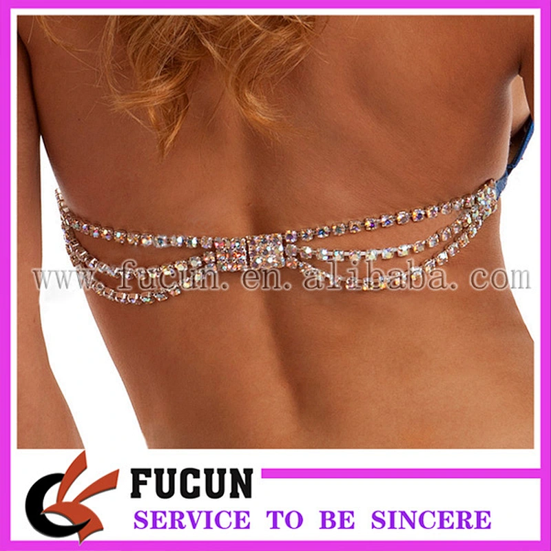 NEW NPC 2 piece various designs Rhinestone Bikini Back Connector