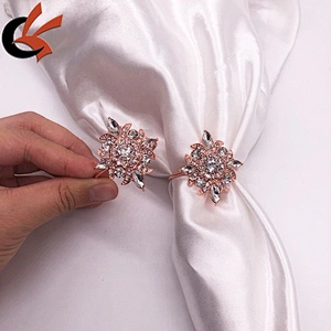 hiqh quality fashion wedding table decor bling supplies rose gold napkin ring