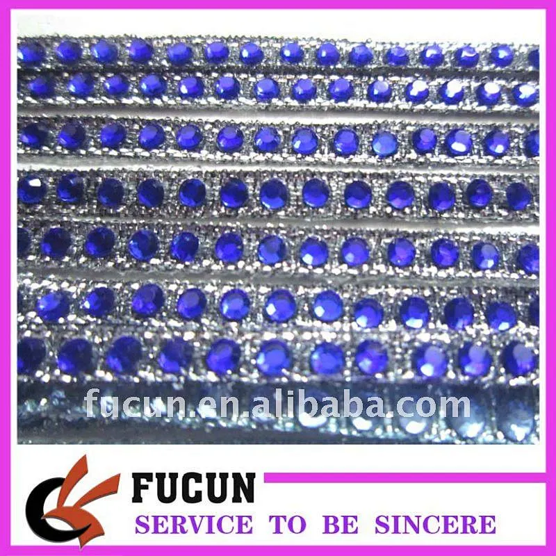 high quality hot fix rhinestone ribbon