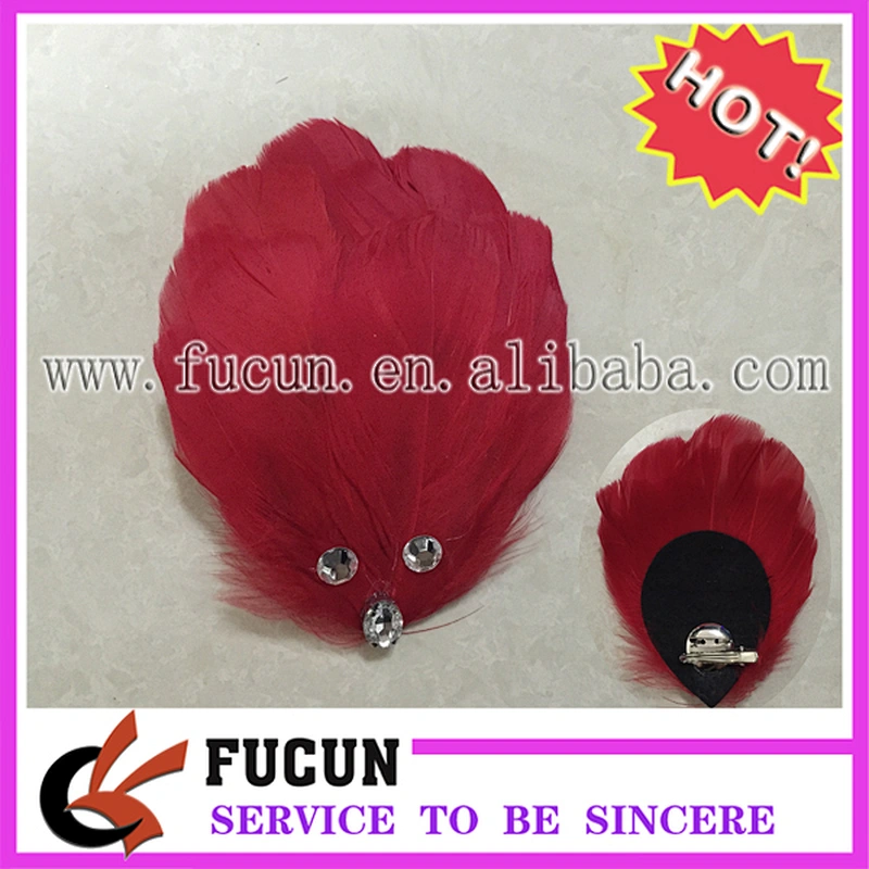 fashion ladies feather accessories for hair decoration