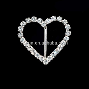 Diamante Invitations Card Various Size Rhinestone Buckle For Crystal Slider Ribbon