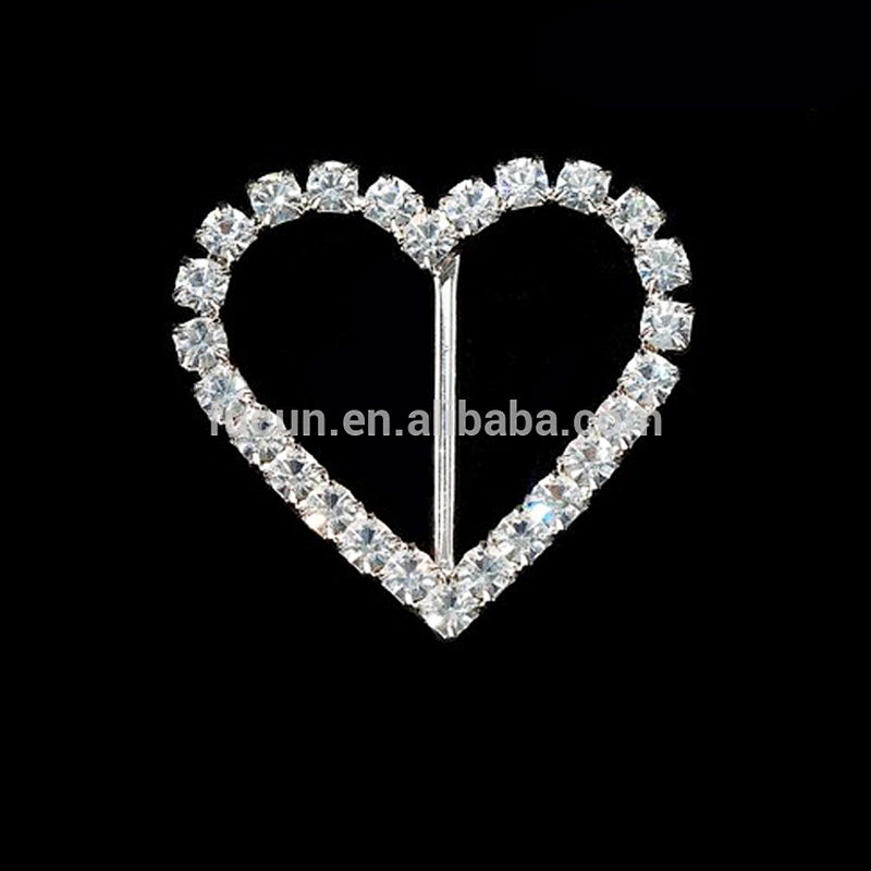Diamante Invitations Card Various Size Rhinestone Buckle For Crystal Slider Ribbon