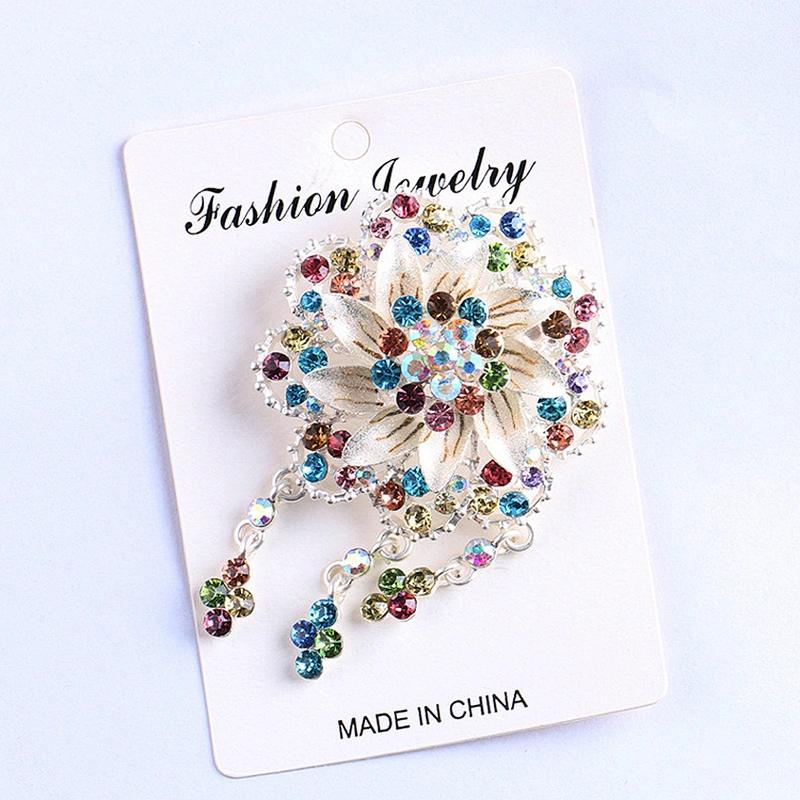 Costume Jewelry Muslim women head-dresses decorative colored brooch