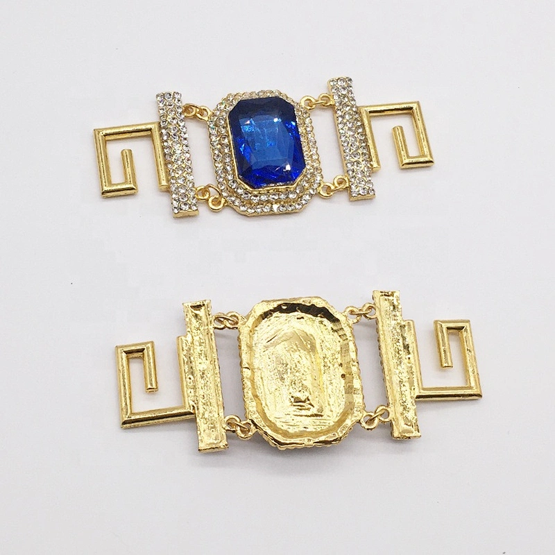 10cm square sapphire crystal rhinestone bikini connector buckle sew on for bikini