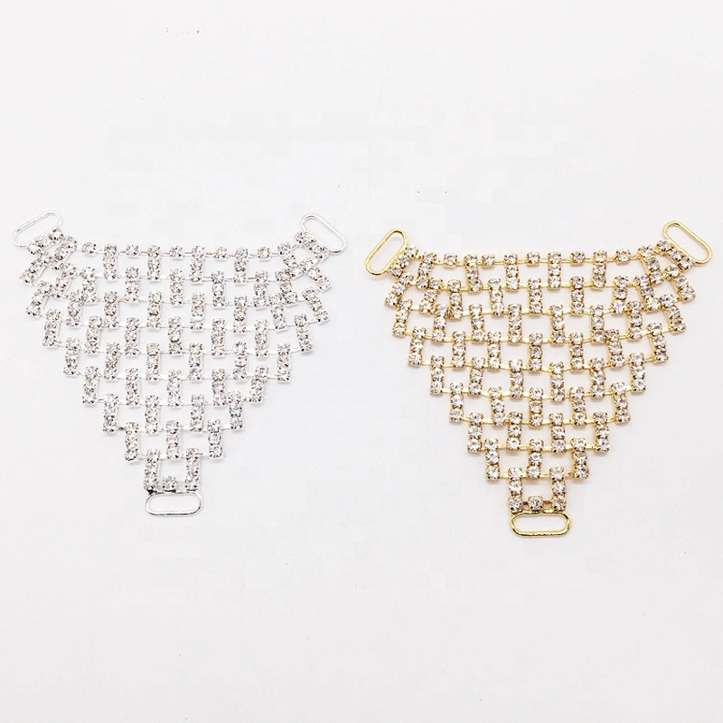 Rhinestone Net Style Crystal Mesh Jewelry Connectors for Bikini