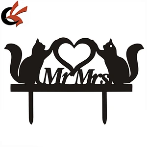 Unique Mr & Mrs lovely wedding Acrylic cake topper