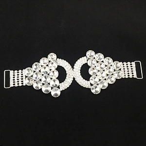 Top selling fashion jewelry metal glass crystal diamond bikini connector