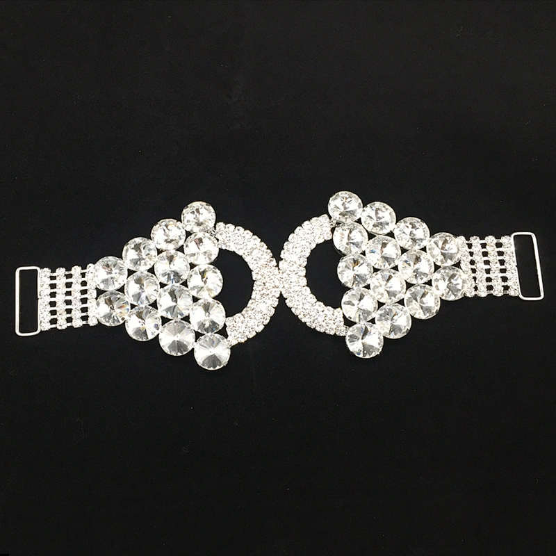 Top selling fashion jewelry metal glass crystal diamond bikini connector