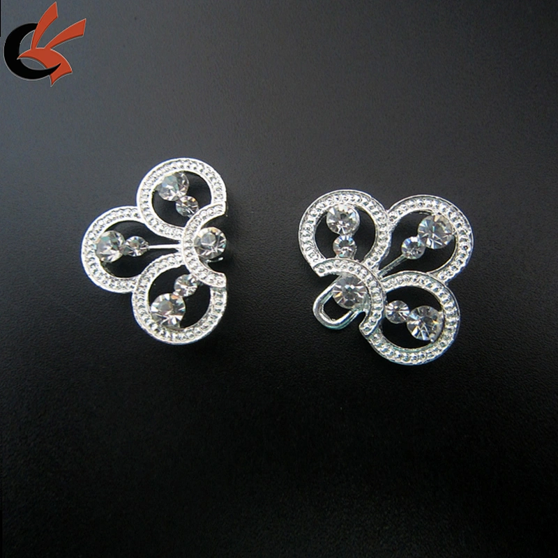 rhinestone pair buckles for wedding invitation silk box