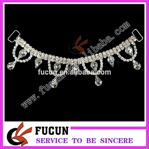 NPC IFBB fitness posing competition Rhinestone chain bikini side connector