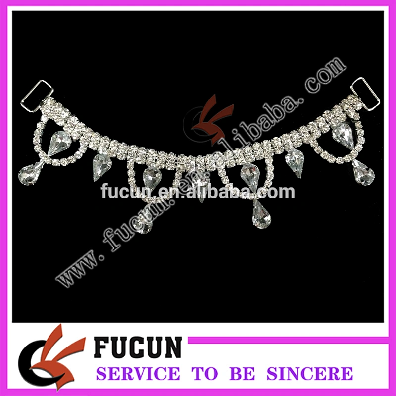 NPC IFBB fitness posing competition Rhinestone chain bikini side connector