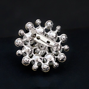 Faux Pearl Flower Embellishments Flatback Pearl Buttons for Wedding Party Home Decoration and DIY Crafts