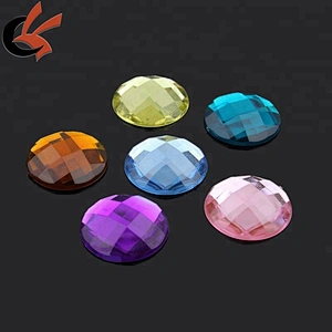 20x20mm Colours Heart Silver Acrylic Fancy stones