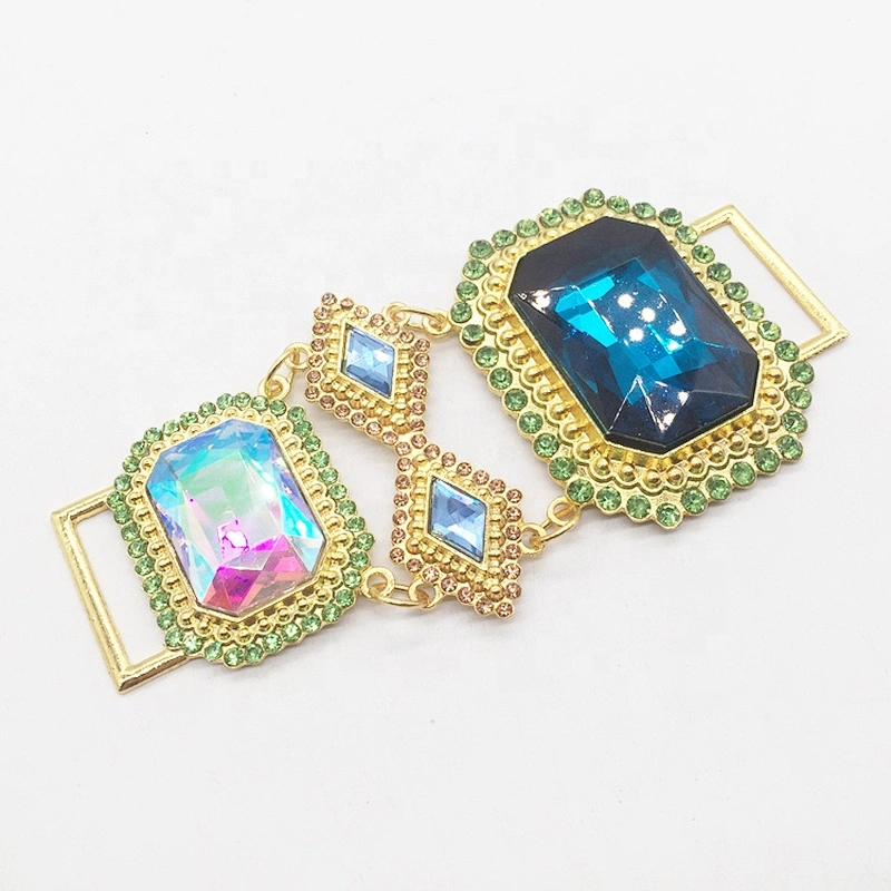 custom fashion new style rhinestone two piece set women swimwear crystal bikini connector for competition suit