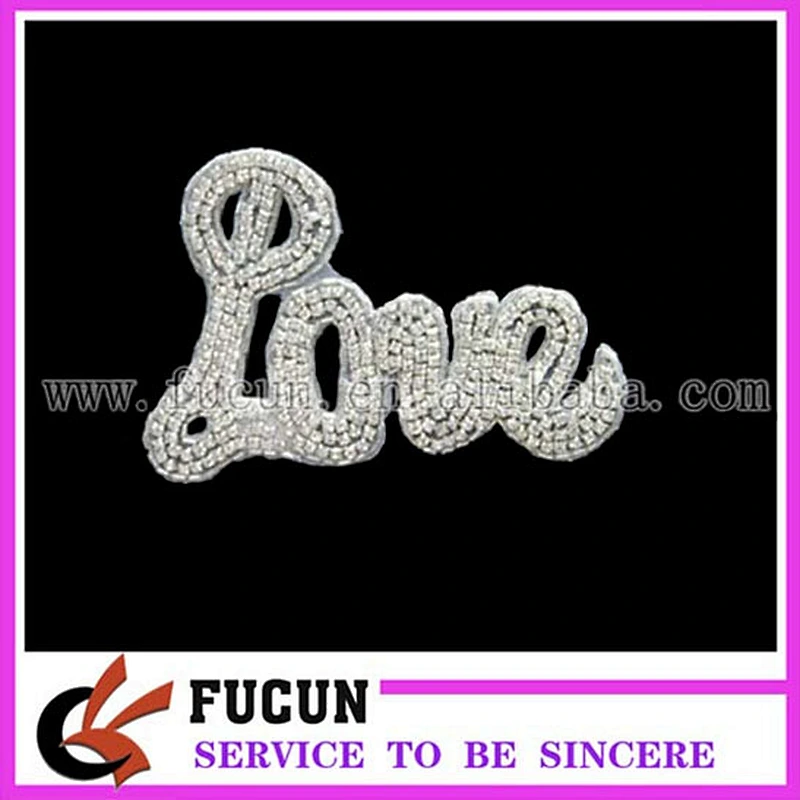 Newest crystal rhinestone applique of the bride dresses