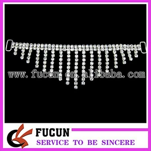 wholesale pearl crystal rhinestone connector bikini for children bikini swimwear