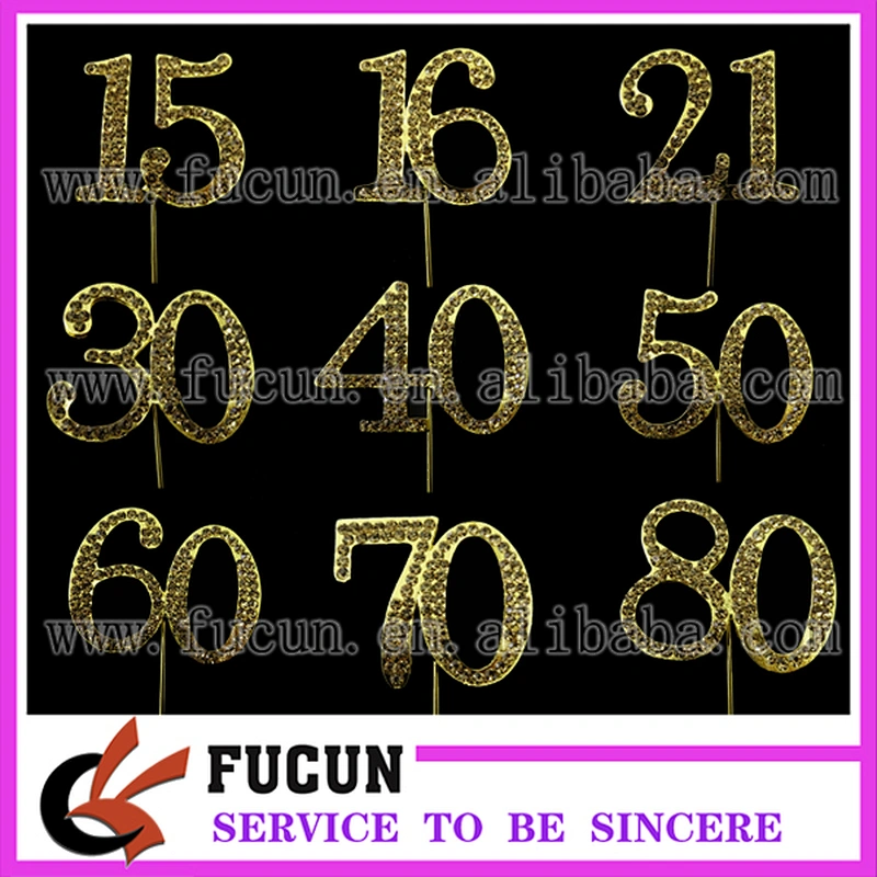 0-100 Rhinestone GOLD Table Number for Wedding, Birthday, or any Special Events