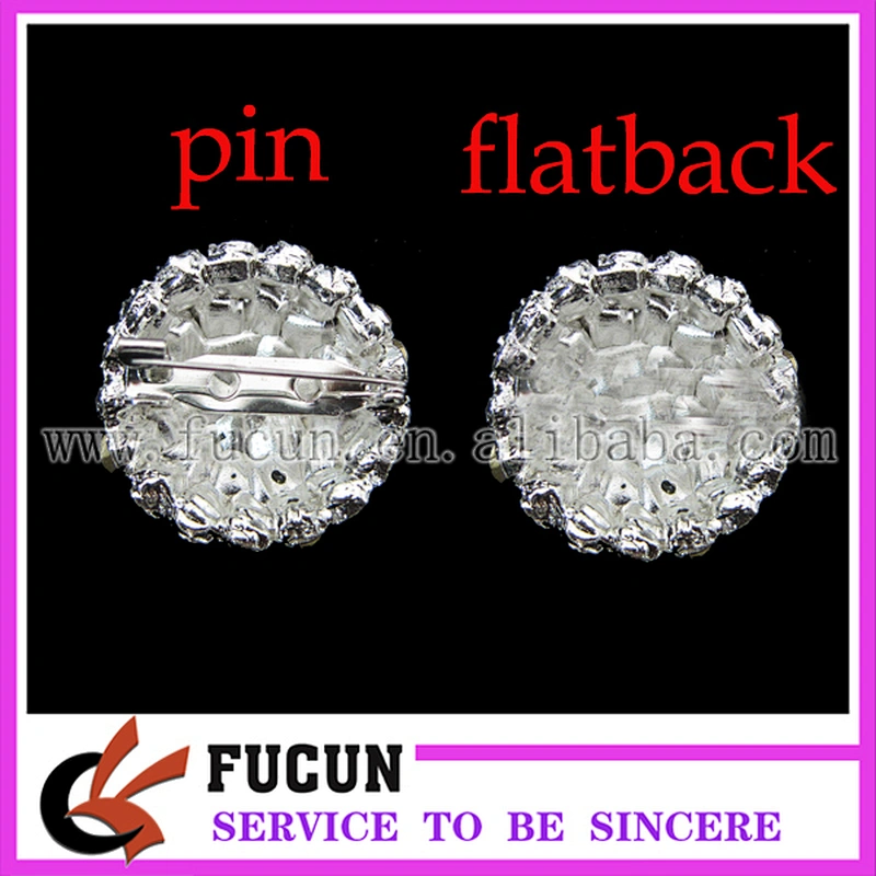 round rhinestone brooch for bouquet