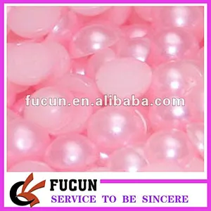 flat back half round pearl
