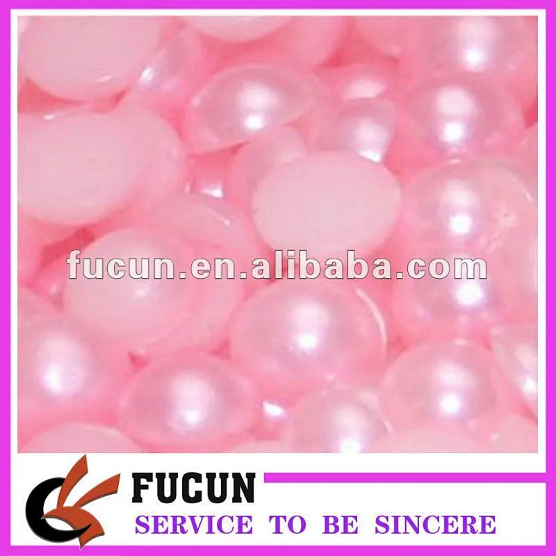 flat back half round pearl