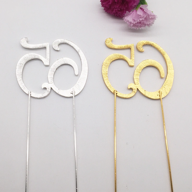 Diamante Cake Pick Rhinestone Numbers Age Birthday Anniversary Cake Topper