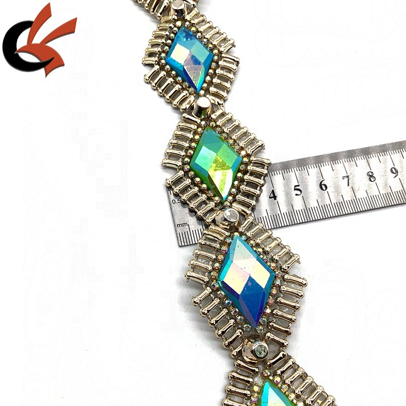 Custom Carnivals supplier iron on rhinestone trimming tape