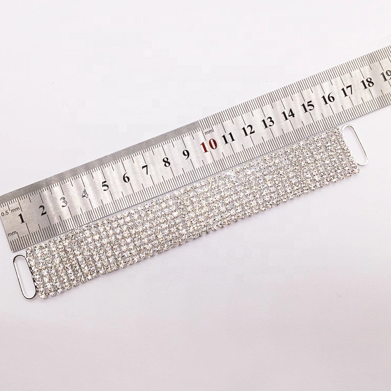 2020 new arrival style sexy lady rhinestone bikini decorative 8 rows crystal bikini connector