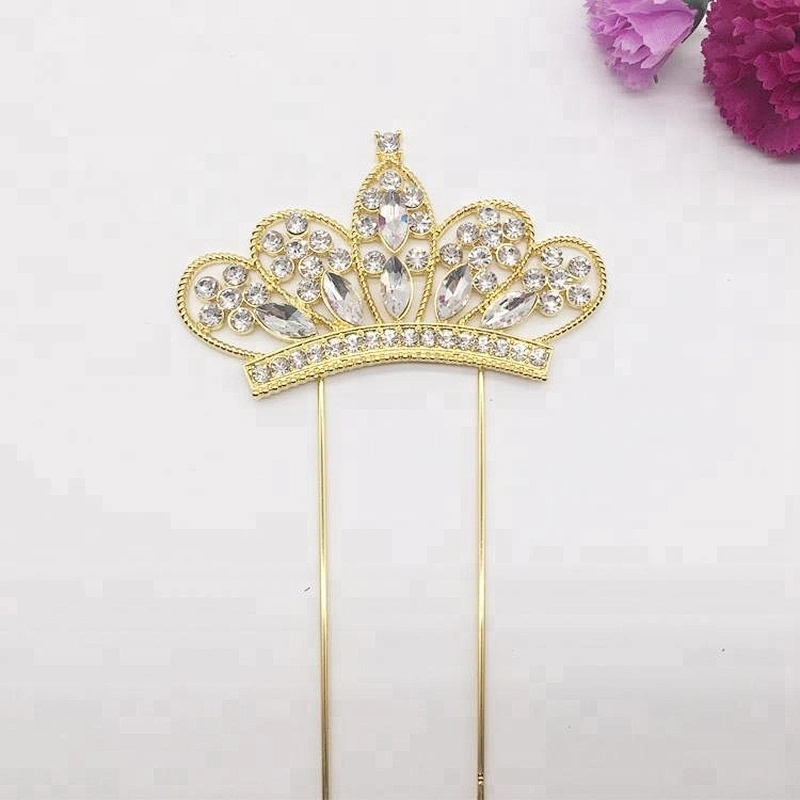 Birthday Rhinestone Tiara Crown Cake Topper for fiesta party decorations