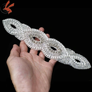new arrival beaded crystal rhinestone trimming sash