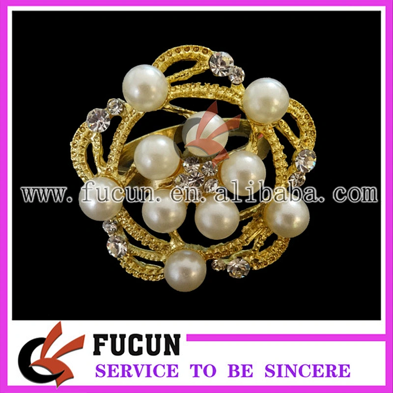 wholesale flower crystal rhinestone wedding napkin rings