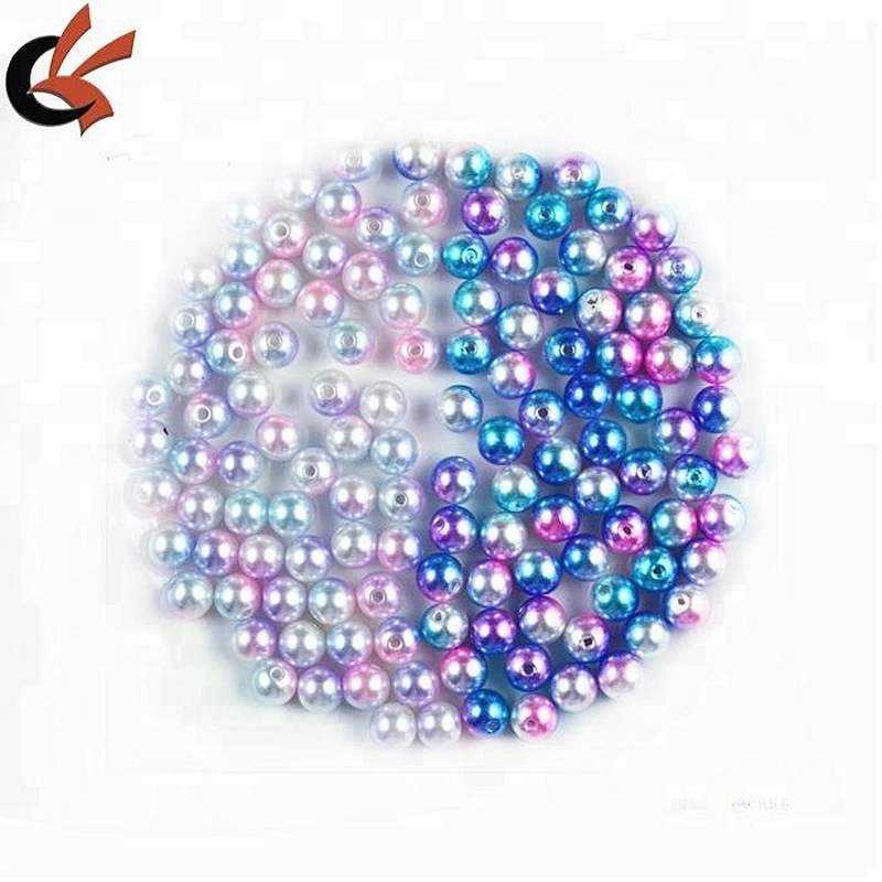 wholesale ivory faux pearl plastic pearl beads with hole or without hole