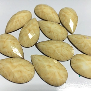 hot fix 20*30mm teardrop sew on epoxy resin stone