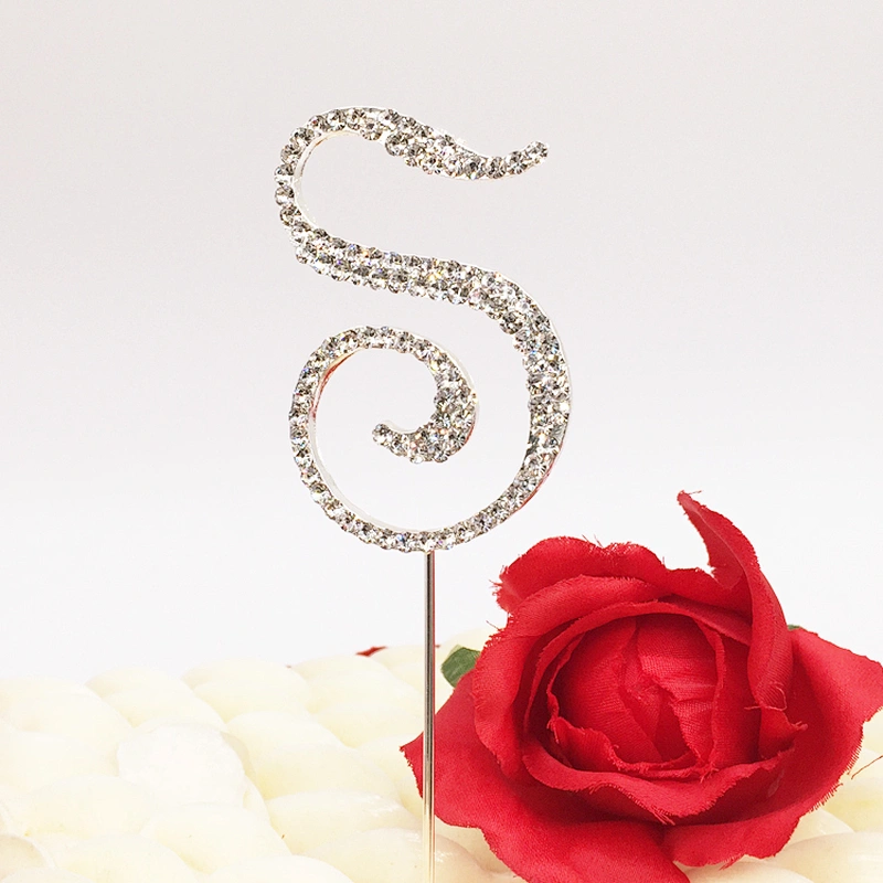 custom alphabet initial name wedding cake topper for party
