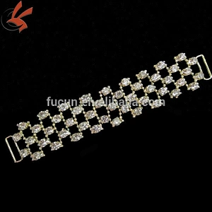 BIKINI CRYSTAL RHINESTONE GOLD CONNECTOR STUNNING ON STAGE