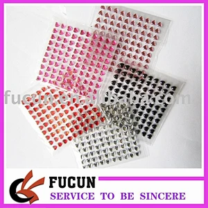DIY Gem self adhesive stickers/heart shape gem acrylic stickers