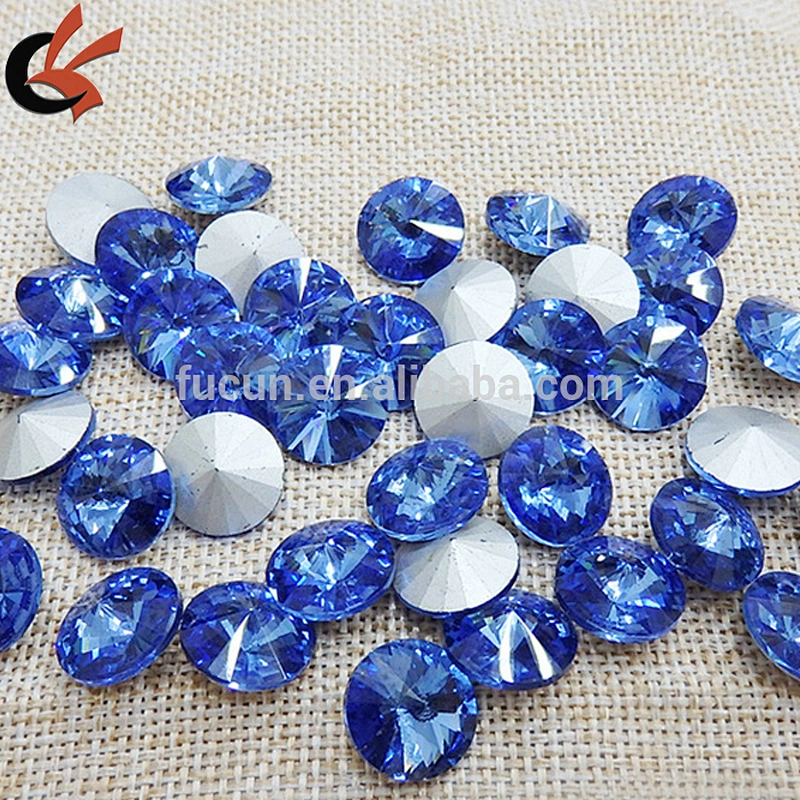alibaba wholesale point back round crystal without hole or without hole