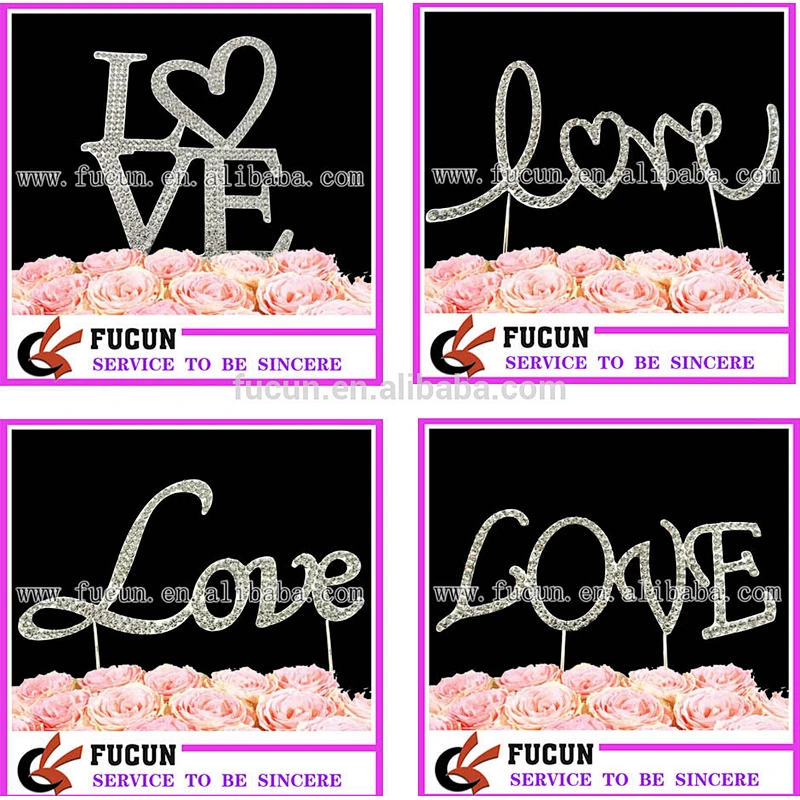 craft supplies fashion high quality cake crystal decoration wedding