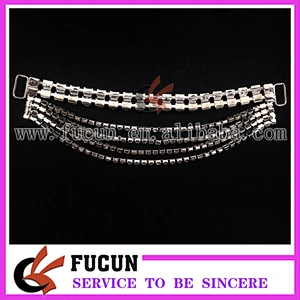 Rhinestone Bikini Connector/ Buckles For Swimming Wear Suits