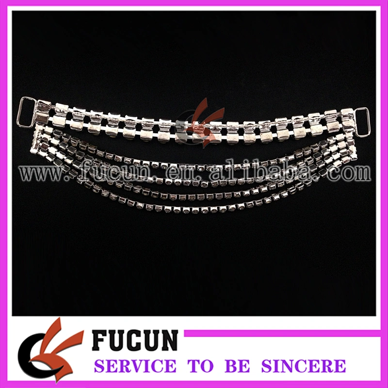 Rhinestone Bikini Connector/ Buckles For Swimming Wear Suits