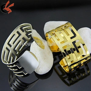 wholesale hotel wedding party table decoration stainless steel napkin ring